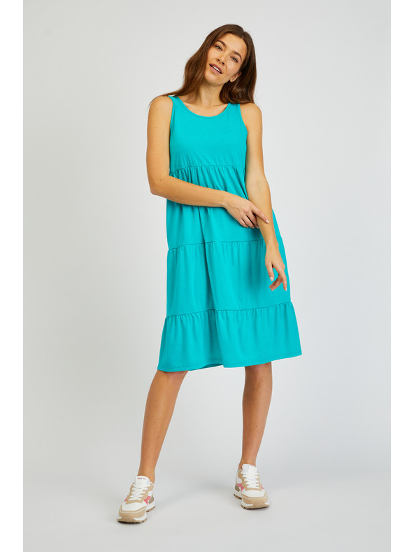 Sam 73 Türkises Damen Sommerkleid mit Rüsche SAM 73 Chantal