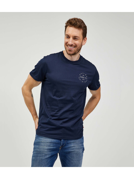 Sam 73 Dunkelblaues Herren-T-Shirt SAM 73 Sepot