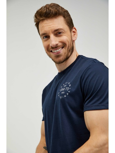 Sam 73 Dunkelblaues Herren-T-Shirt SAM 73 Sepot