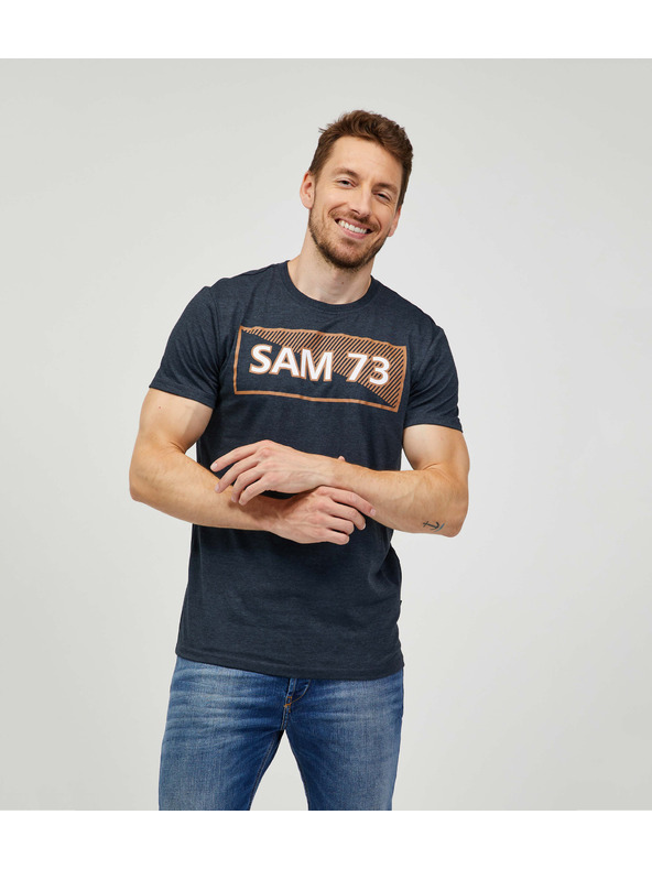 Sam 73 Dunkelgraues Herren-T-Shirt SAM 73 Fenri