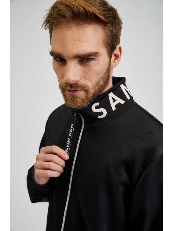 Sam 73 Schwarzes Herren-Sweatshirt SAM73 Stephen Zip-up