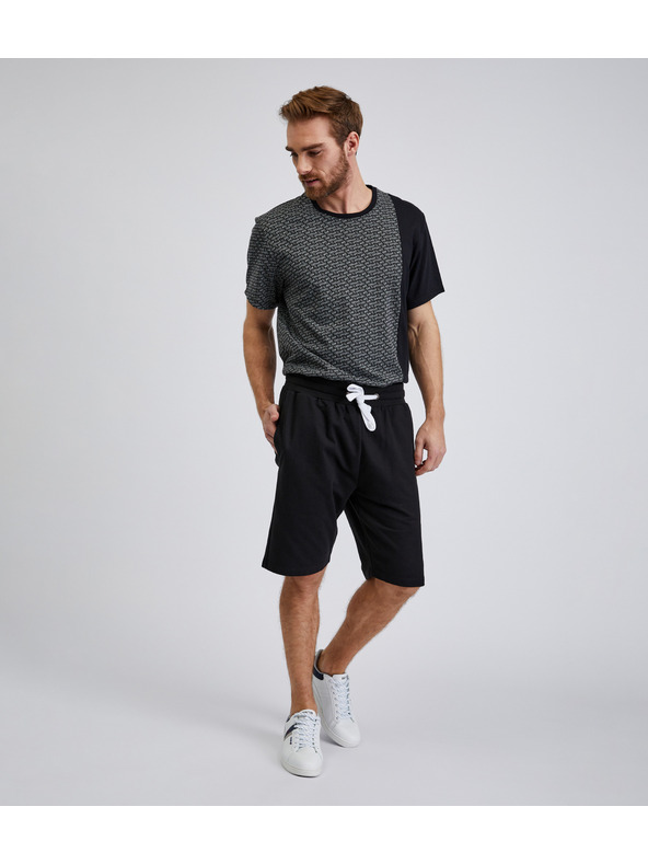 Sam 73 Schwarze Herren-Sweatpants SAM73 Euklas