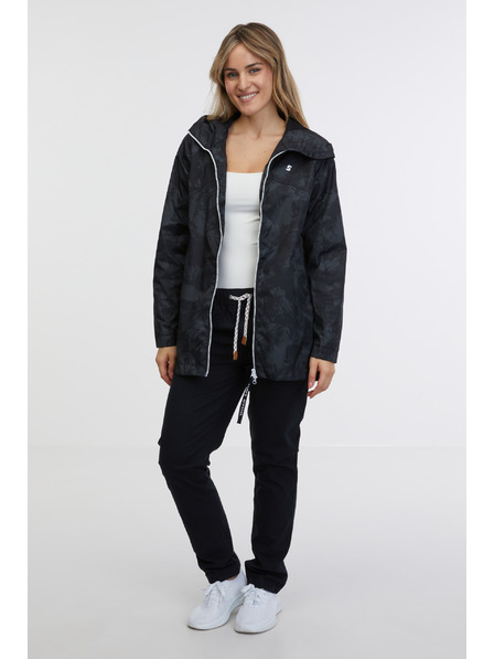 Sam 73 Schwarzer gemusterter Damen-Parka SAM 73 Alexia