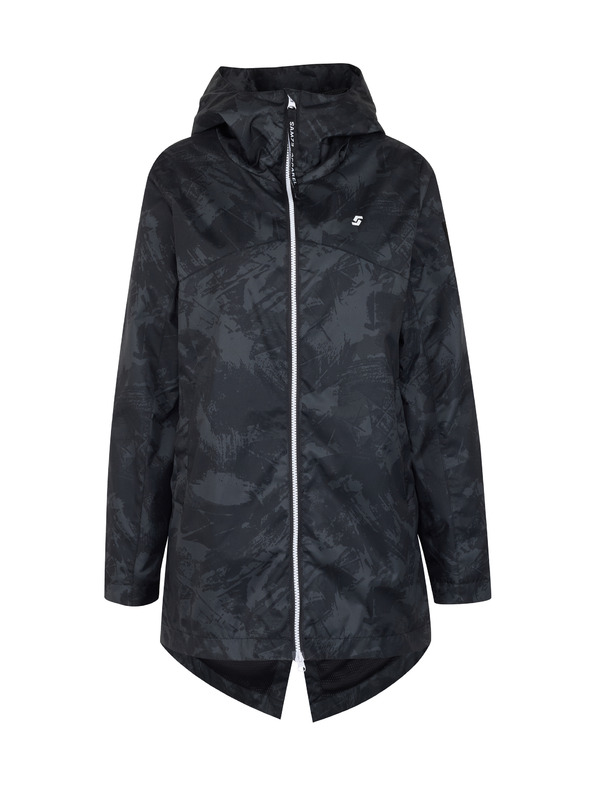 Sam 73 Schwarzer gemusterter Damen-Parka SAM 73 Alexia