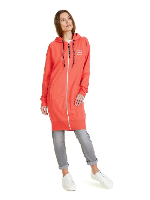 Sam 73 Orangefarbenes verlängertes Damen-Sweatshirt SAM 73 Margaret