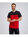 Sam 73 Schwarzes und rotes Herren-T-Shirt SAM73 Cetus