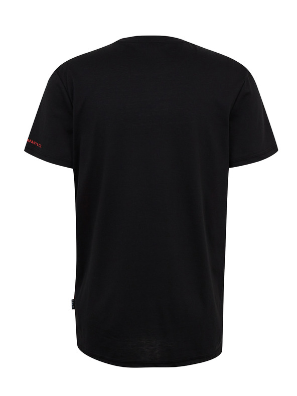 Sam 73 Schwarzes und rotes Herren-T-Shirt SAM73 Cetus