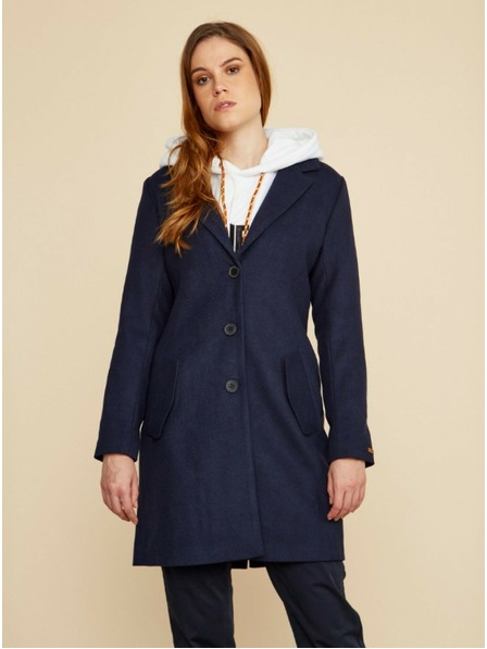 ZOOT.lab Dunkelblauer Damenmantel aus Wollmischung ZOOT.lab Klara