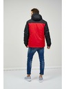 Sam 73 Schwarz-rote Herren-Winterjacke Sam 73