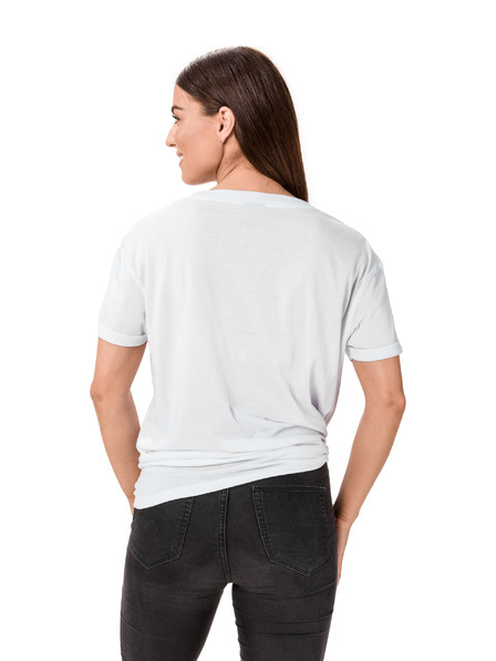 Sam 73 Weißes bedrucktes Damen-T-Shirt SAM 73 Annabel