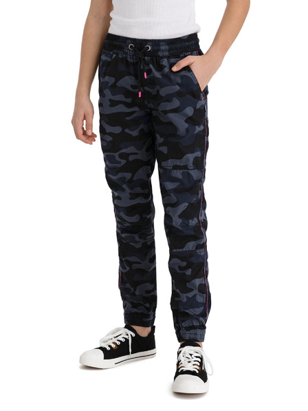 Sam 73 Dunkelblaue Camouflage-Hose für Mädchen SAM 73
