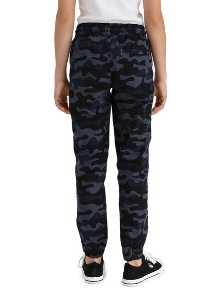 Sam 73 Dunkelblaue Camouflage-Hose für Mädchen SAM 73