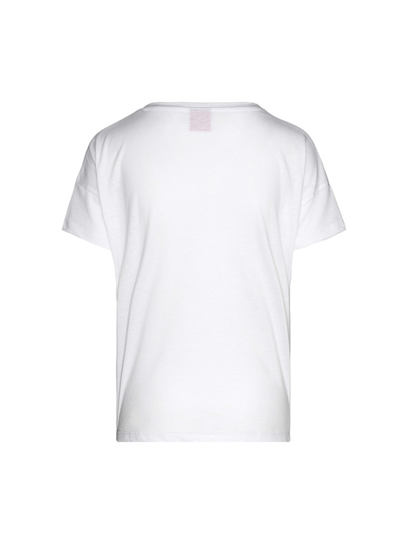 Sam 73 Weißes bedrucktes Damen-T-Shirt SAM 73