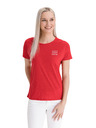 Sam 73 Rotes bedrucktes T-Shirt für Frauen SAM 73
