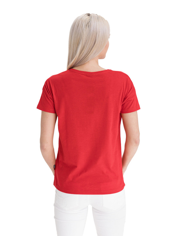Sam 73 Rotes bedrucktes T-Shirt für Frauen SAM 73