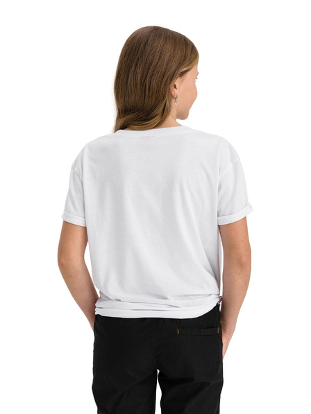 Sam 73 Weißes Mädchen-T-Shirt mit SAM 73-Aufdruck