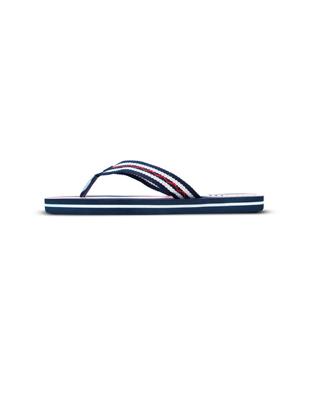 Sam 73 Rot und blau gestreifte Herren-Flip-Flops SAM 73