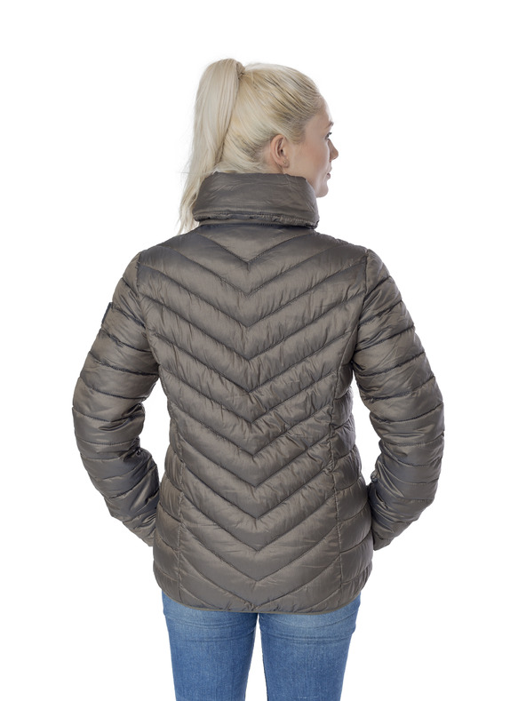 Sam 73 Hellbraune Damen-Stepp-Winterjacke SAM 73