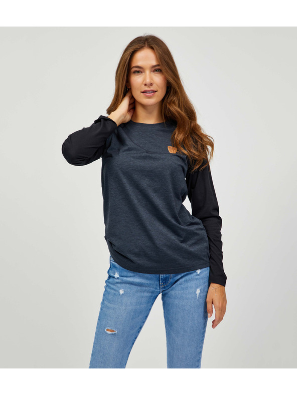 Sam 73 Dunkelgraues T-Shirt für Damen SAM 73