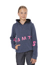 Sam 73 Dunkelblaues bedrucktes Sweatshirt für Mädchen SAM 73