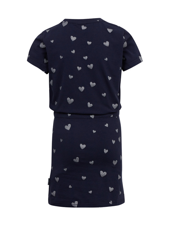 Sam 73 Dunkelblaues gemustertes Kleid für Mädchen SAM 73 Welo