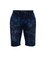 Sam 73 Dunkelblaue gemusterte Shorts für Herren SAM 73 Joseph