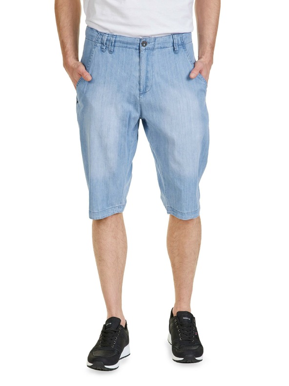 Sam 73 Blaue Denim-Shorts für Herren SAM 73 Kieran