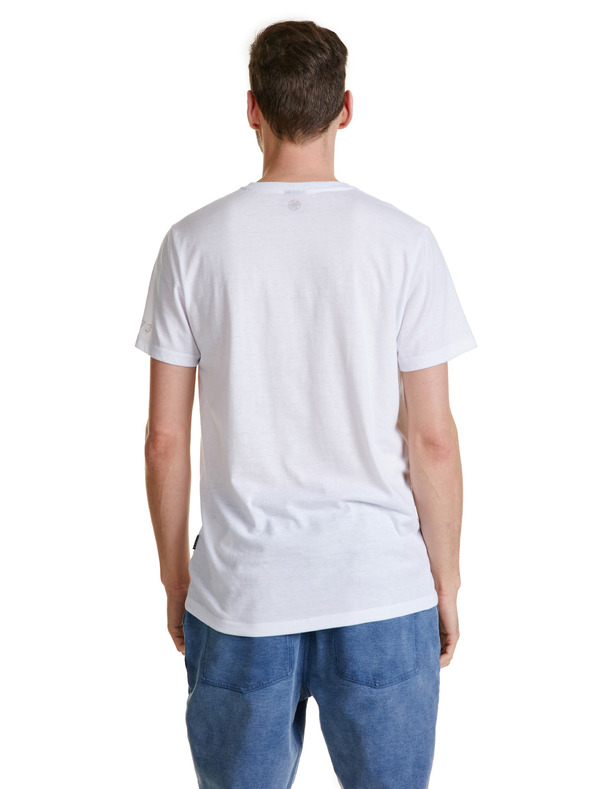 Sam 73 Weißes Herren-T-Shirt SAM 73 Leonard