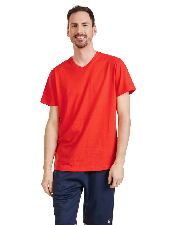 Sam 73 Rotes Herren-T-Shirt SAM 73 Leonard