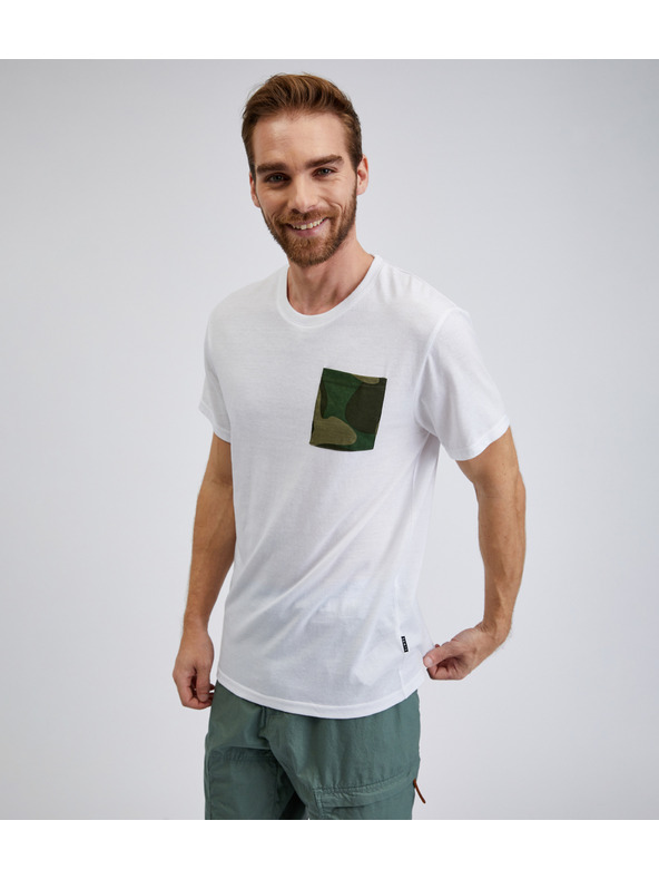 Sam 73 Weißes Herren-T-Shirt SAM 73 Sean