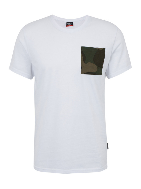 Sam 73 Weißes Herren-T-Shirt SAM 73 Sean