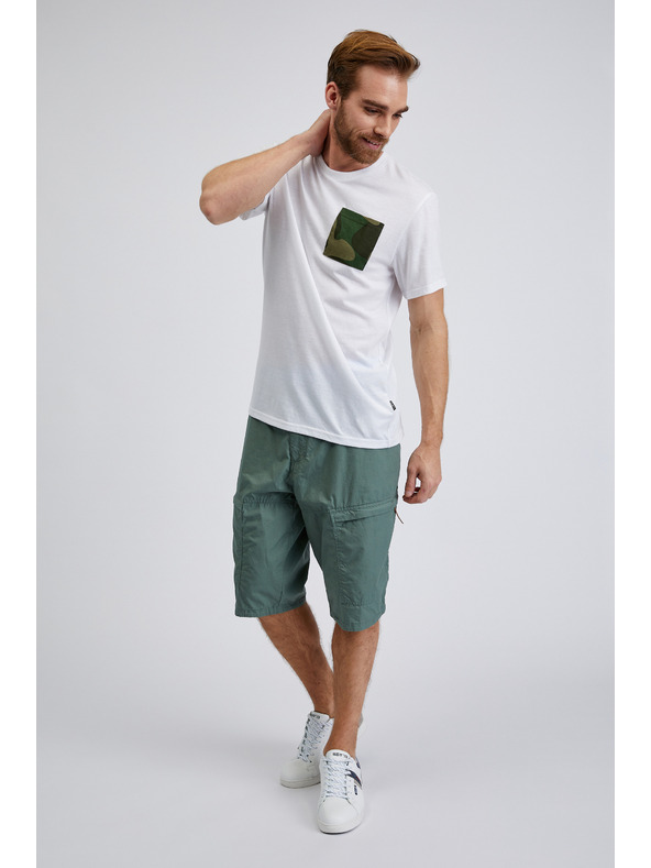 Sam 73 Weißes Herren-T-Shirt SAM 73 Sean