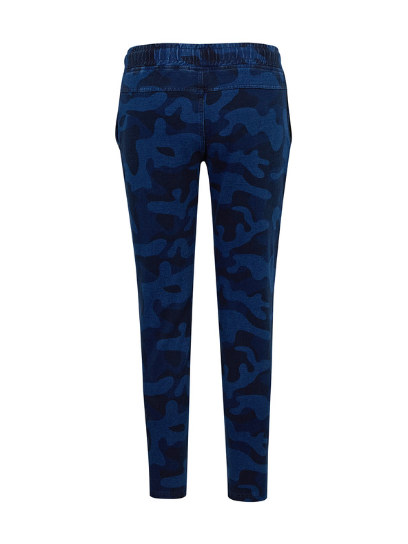 Sam 73 Dunkelblaue gemusterte Damen-Sweatpants SAM 73 Ivy
