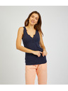 Sam 73 Dunkelblaues Damen-Basic-Tank-Top SAM 73 India