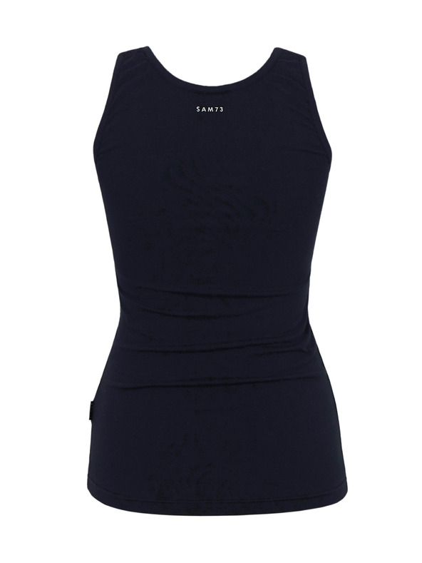 Sam 73 Dunkelblaues Damen-Basic-Tank-Top SAM 73 India