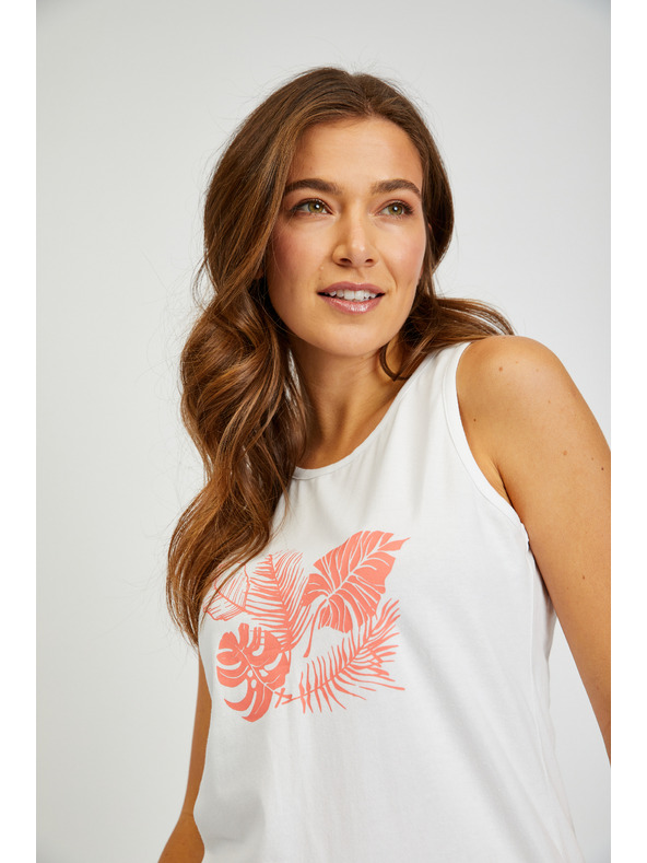 Sam 73 Weißes Damen-Tank-Top SAM 73 Simone