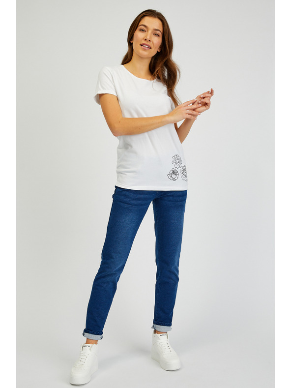Sam 73 Weißes Damen-T-Shirt SAM 73 Bethany