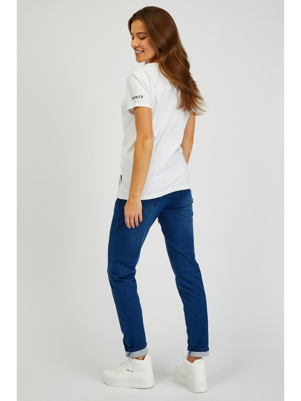 Sam 73 Weißes Damen-T-Shirt SAM 73 Bethany