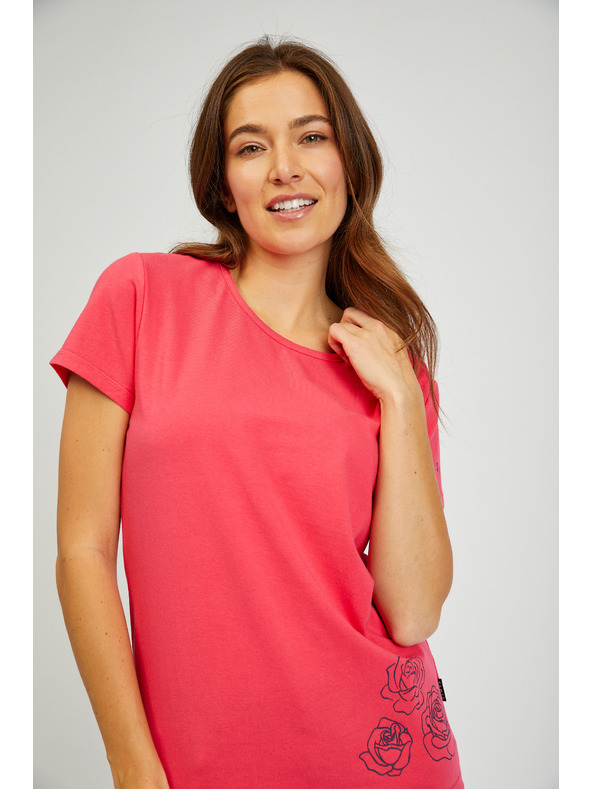 Sam 73 Dunkelrosa Damen-T-Shirt SAM 73 Bethany