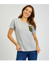 Sam 73 Graues Damen-T-Shirt mit Tasche SAM 73 Marie