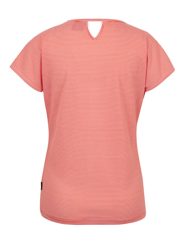 Sam 73 Orangefarbenes gestreiftes Basic-T-Shirt für Damen SAM 73 Celeste