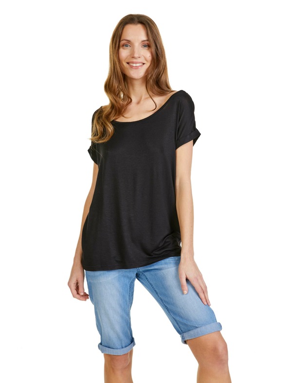 Sam 73 Schwarzes Damen-T-Shirt SAM 73 Elvira