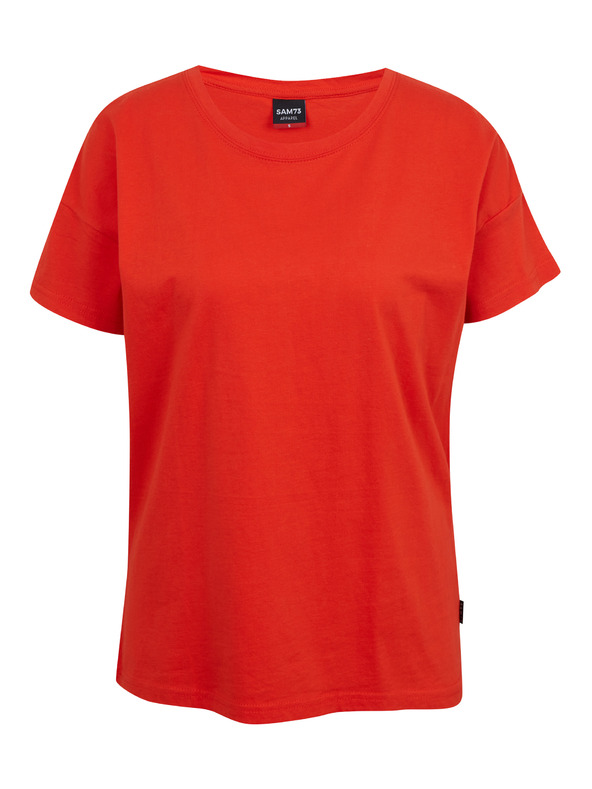 Sam 73 Rotes Damen-Basic-T-Shirt SAM 73 Halle