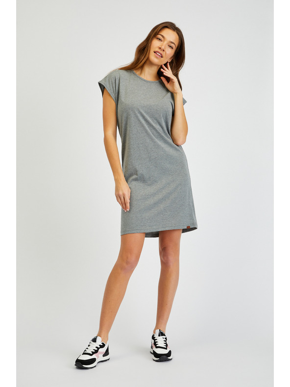 Sam 73 Graues Damen Basic-Kleid SAM 73 Jeanne