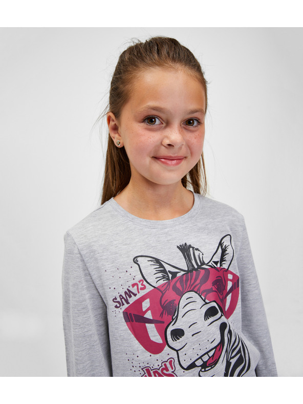 Sam 73 Graues Mädchen-T-Shirt SAM 73 Agnes