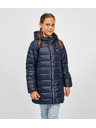 Sam 73 Dunkelblauer Kinder-Steppmantel mit Kapuze SAM 73 Nadine
