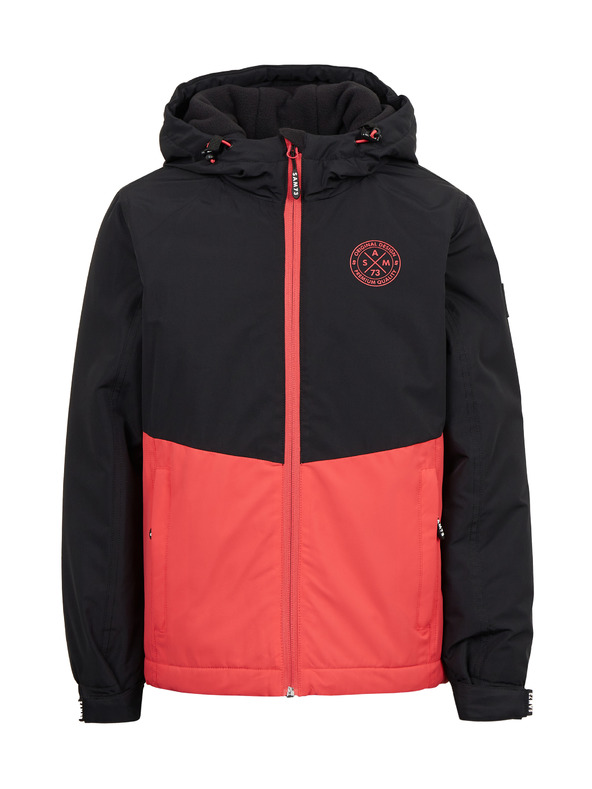Sam 73 Korallfarbene und schwarze Kinderjacke SAM 73 Kimia