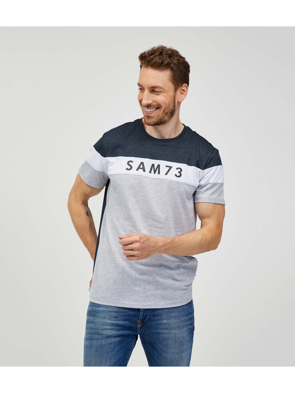 Sam 73 Graues Herren-T-Shirt SAM 73 Kavix