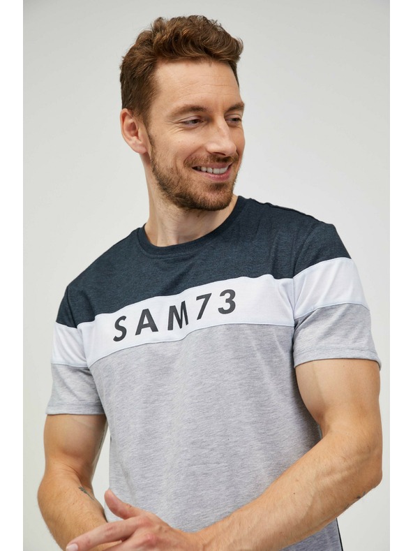 Sam 73 Graues Herren-T-Shirt SAM 73 Kavix