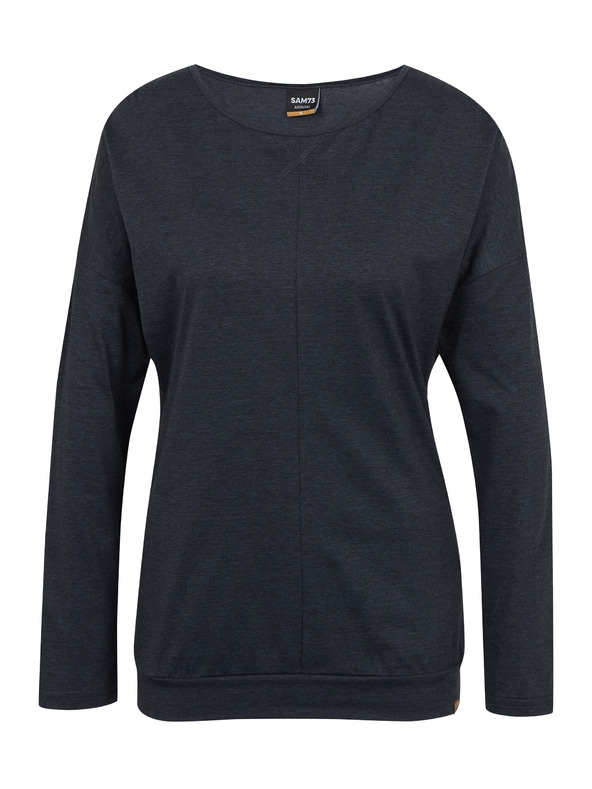 Sam 73 Schwarzes Basic-Langarm-T-Shirt für Frauen SAM 73 Azuka